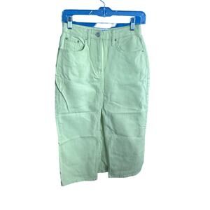 BDG Urban Outfitters Neon Lime Skirt Denim S Sexy Casual